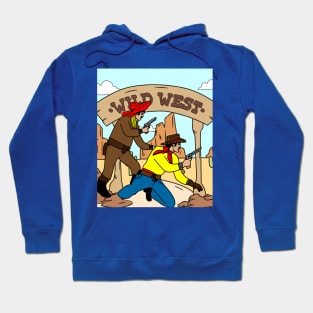 Retro Wild West Cowboys Rodeo Hoodie